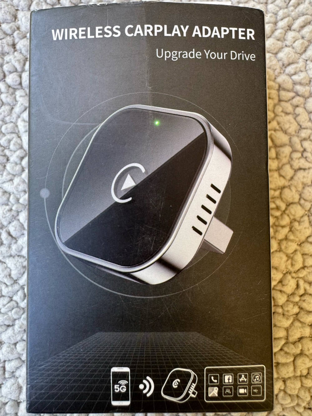 Wireless Carplay Adapter Dongle For iPhone New (Open Box). Black - Picture 7 of 10